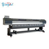 Imprimante grand format éco Yinghe 3200 mm (10 pieds) avec 2 têtes d'impression XP600 pour impression de bannières flexibles et d'affiches extérieures