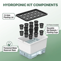 Boîte de culture hydroponique extra-large, jardinière d'intérieur polyvalente, système de jardinage domestique sans produits chimiques