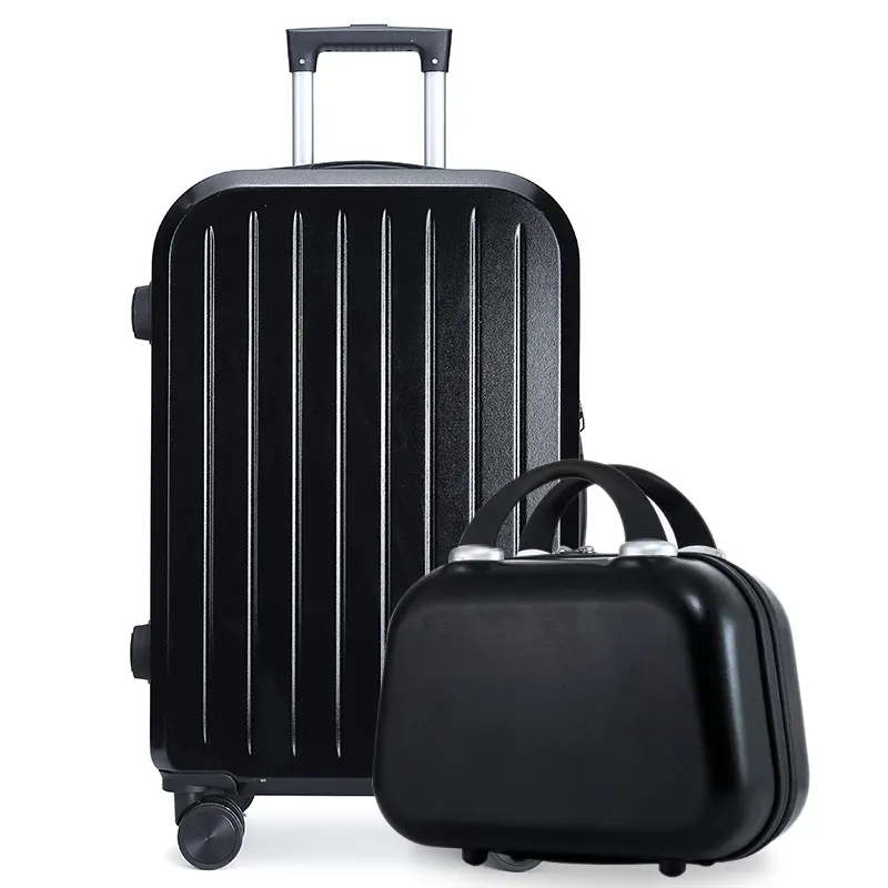 حقيبة سفر بعجلات ABS من البلاستيك خفيفة الوزن مع شعار مخصص حقيبة سفر بعجلات حقيبة كبيرة السعة مجموعة حقائب