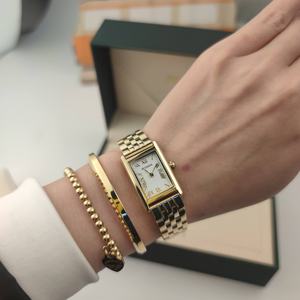 Reloj Elegante para Mujer con Brazaletes Personalizables, Totalmente en Acero Inoxidable, Movimiento de Cuarzo Japonés, Resistente al Agua - Product Image 5