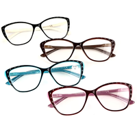 Lunettes de lecture œil de chat classiques et tendance, montures PC, logo personnalisé, charnières à ressort légères, pour femmes