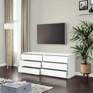 Moderne <span class=keywords><strong>blanc</strong></span> noir panneau de <span class=keywords><strong>bois</strong></span> <span class=keywords><strong>Console</strong></span> Table armoire haute qualité meubles de maison pour salon personnalisable pour hôtels 100 - Product Image 2