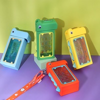 Bouteille d'eau en plastique en forme de dinosaure créative avec paille Kawaii Bouteilles à boire étanches pour enfants Gym Sports de plein air Bouilloire
