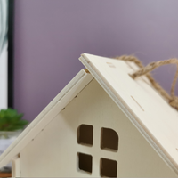 Kits de nichoirs à oiseaux en bois naturel à faire soi-même, non finis, à peindre, multifonctionnels, à suspendre au mur, ensembles d'artisanat en bois pour enfants