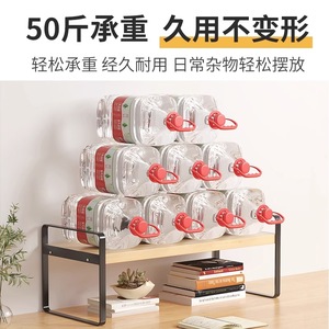 Iron Table <strong>Bookshelf</strong> Student Dormitory Storage Shelf Office Desk Storage Rack Multi-layer Wooden Storage Rack <strong>Small</strong> <strong>Bookshelf</strong> - Product Image 5