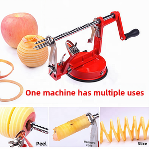 Herramienta de pelado rápido de frutas 3 en 1, pelador de manzanas con manivela manual, cortador y rebanador Con base antideslizante de succión fuerte para restaurante de cocina - Product Image 3