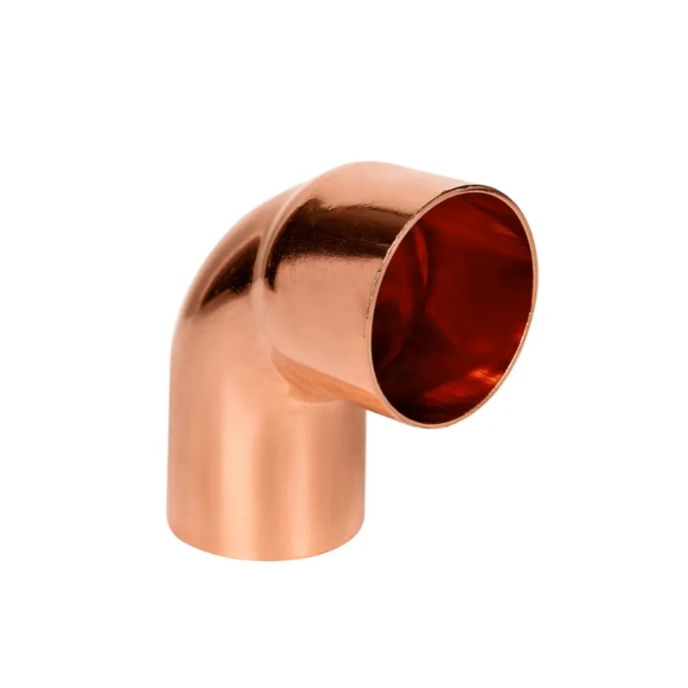 Best Sell Capillary Stop End Short Turn 90 Degree Elbow Copper Pipe Fittings for Gas Water