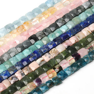 10mm perles <span class=keywords><strong>de</strong></span> pierre naturelle à facettes naturel rose <span class=keywords><strong>opale</strong></span> aigue-marine plat forme carrée pierre perles en vrac pour collier fabrication <span class=keywords><strong>de</strong></span> bijoux - Product Image 2