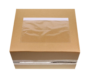 Slip Top Loading Shipping Label Invoice envelopes with clear window self-adhesive plastic packing list enclosed pouch