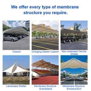 Amplio Estacionamiento Moderno con Estructura de Acero Recubierto de PVDF, Resistente a los Rayos UV, para Estadios, <span class=keywords><strong>Arenas</strong></span> y Centros de Convenciones - Product Image 6