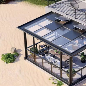 Sunnyjoy <span class=keywords><strong>Solarium</strong></span> extérieur commercial 4 saisons en aluminium avec pergola Maisons en verre et véranda pour usage domestique - Product Image 2