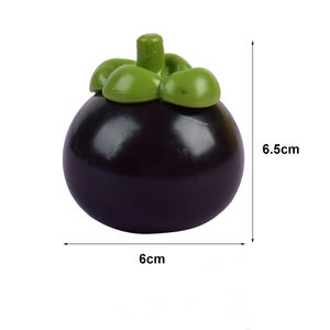 Nuevo Juguete Antiestrés de TPR con Forma de Mangostán Fluido Morado de 6.5cm para Niños y Adultos, para Mejorar el Estado de Ánimo, Souvenir - Product Image 3