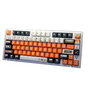 PBT kiraz profil Keycaps elektronik mühendisi klavye tuş 142 tuşları için 61/64/gk61/68/75/84/87/96/980/104/108 mekanik klavye