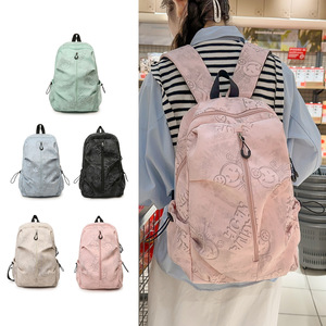 Stylish Korean style creative niche minimalist versatile bear pattern wear-resistant large capacity <b>backpack</b> - Product Image 2