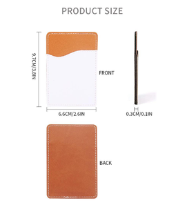 Cartera de Teléfono de Cuero PU Sublimado, Adhesiva, para Android y iPhone, con Ranuras para Tarjetas, para Mujeres y Hombres, Duradera y Antideslizante - Product Image 2