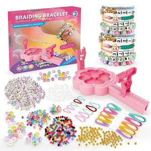 Ensemble de bijoux pour enfants, bracelet et collier <span class=keywords><strong>en</strong></span> perles colorées, bijoux faits à la main, bracelets et colliers <span class=keywords><strong>en</strong></span> résine <span class=keywords><strong>tressée</strong></span> pour enfants - Product Image 1