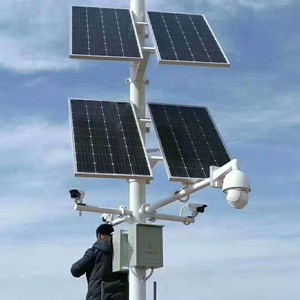 Solar <b>CCTV</b> <b>Camera</b> 100W Outdoor Radar Full Color 4G <b>Wifi</b> Cloud Storage Solar Panel Powered - Product Image 1