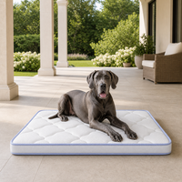 Matelas pour chien pour véranda couverte avec support épais pour les grandes races, pour le repos en extérieur et à la maison