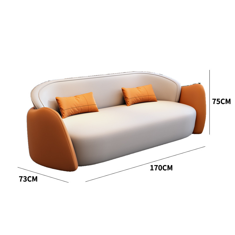 Biplace (orange et blanc)