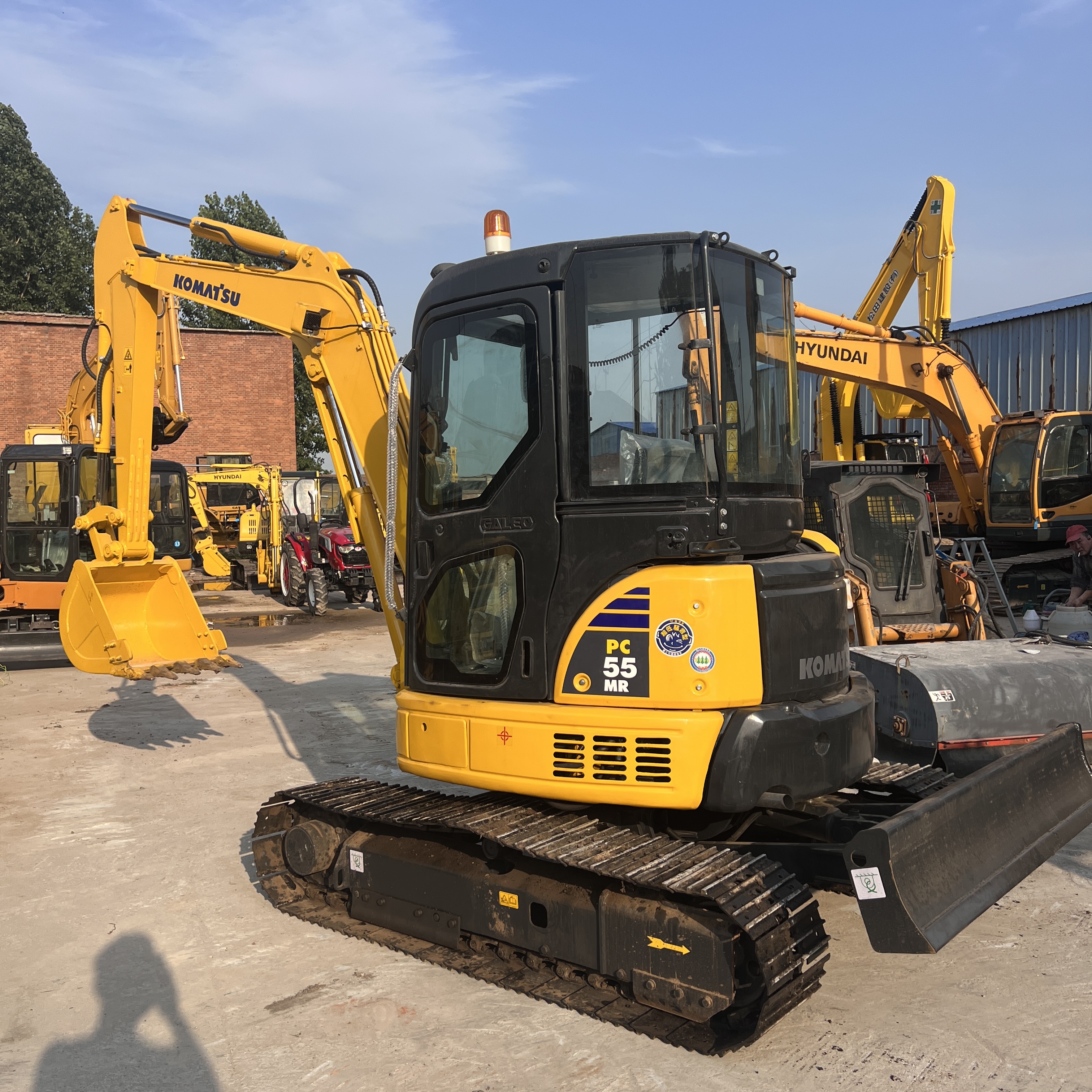 Высококачественный мини-экскаватор Komatsu PC55MR, японский оригинальный гусеничный гидравлический экскаватор CE EPA сертификационный мотор коробки передач