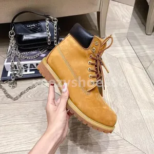 Free Shipping Fashion Classic Genuine <b>Leather</b> Upper <b>Boots</b> Women Mens Retro Waterproof Outdoor <b>Work</b> Casual Shoes Plush Lining - Product Image 5