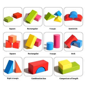 Juego de Bloques de Construcción de Madera de Piezas Grandes para Niños, 82 Piezas, Bloques de Haya Coloridos para Educación Temprana, Juguetes de Construcción - Product Image 3