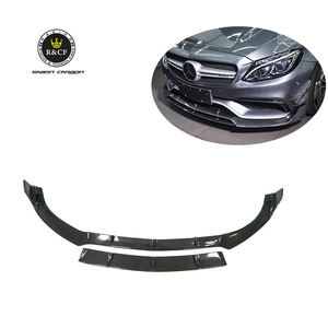 Lèvre avant en fibre de carbone véritable style BS pour Mercedes Benz <span class=keywords><strong>C63s</strong></span> W205 - Product Image 1