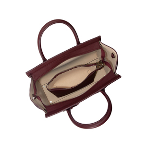 Elegante Borsa a Mano da Donna Personalizzata, Borsa Tote Verde alla Moda in Vera Pelle, Borsa da Lavoro in Pelle OEM per Donne con Accessori Coordinati - Product Image 4