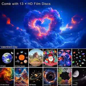 Hot Sale New 13 in 1 Smart Timer Meteor Galaxy Star Projector Wakeup Wireless Audio Speaker Atmosphere Night <b>Light</b> for Bedroom - Product Image 2