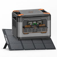 Station d'alimentation portable avec panneau solaire de 500W et démarreur de secours, sortie 700W, design compact et léger pour camping-car et voyages en camping