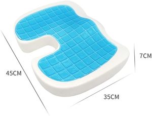Cojín de Asiento de Coche de Espuma Viscoelástica Extra Grande, Suave, Cómodo y Refrescante, con Gel Hiperelástico, Almohadas Lumbares, Cojines para Asientos - Product Image 4