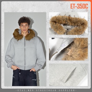 Button Detachable <strong>Faux</strong> <strong>Fur</strong> Pullover Zip Up Hoodies For <strong>Men</strong> Custom High Quality Heavyweight <strong>Faux</strong> <strong>Fur</strong> Hoodies