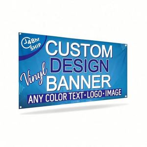 Promoción de Entrega Rápida, Banner de Malla Portátil, Ligero y Resistente al Viento, Vinilo PVC, Diseño Personalizado, Malla de Poliéster, Publicidad en Cercas - Product Image 3