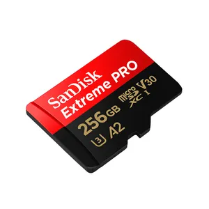 Sandisk kartu SD 100% asli, 256GB 64gb Extreme Pro C10 A2 V30 U3 128GB kartu memori 512gb hingga 200 M/S dengan adaptor
