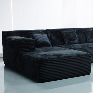 Modern Three-Seater Sectional Couch With Vacuum Compressed Ottoman Fabric-filled <b>for</b> Hotel Use Direct Factory Supply A022 <b>Sponge</b> - Product Image 2