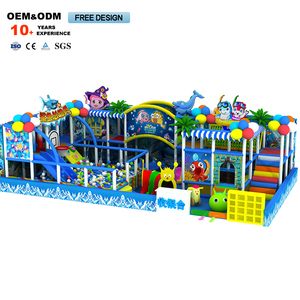 Aire de jeux intérieure personnalisable pour enfants avec piscine à balles océaniques - Product Image 1