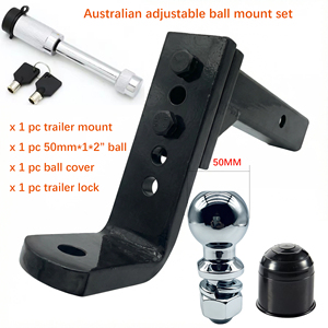 Nuevo Conjunto de Soporte Ajustable para Enganche de <span class=keywords><strong>Remolque</strong></span>, <span class=keywords><strong>Bola</strong></span> de 50mm, Receptor de 2 Pulgadas, Kit de Bloqueo, Acero de Alta Resistencia, Capacidad de <span class=keywords><strong>Remolque</strong></span> de 3500KG, 4x4 - Product Image 1