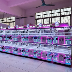 Tùy chỉnh màu đỏ Led nhựa cần điều khiển bốn người Mini coin-op trò chơi hai người đấm bốc búp bê lấy máy trung tâm giải trí trực tuyến - Product Image 6