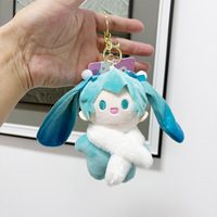 Peluche Hatsune Miku 2D, petite poupée, décoration de sac à dos, accessoire mignon, cadeau pour amis, porte-clés, jouet de machine, vente en gros