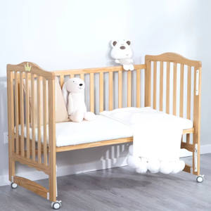 Cuna Moderna Multifuncional de Madera Maciza Blanca de 120x60cm para Dormitorio, Hotel y Escuela con 2 Años de Garantía - Product Image 6