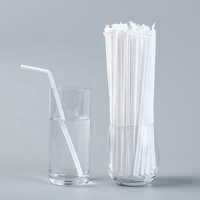 Pailles à boire jetables biodégradables réutilisables écologiques - Accessoires de bar en plastique de qualité alimentaire pour les cocktails en gros