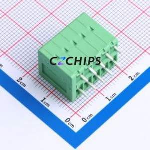 JL271V-35005G01 Spring Terminal Block Through hole Component (THT),P=3.5mm Connector 1x5P 3.5mm Green Through Hole - Product Image 2