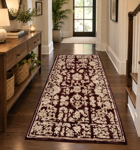 Traditional Floral Area <b>Rug</b> Rectangle Wool Acrylic Hand Tufted Medium Pile <b>Non</b> <b>Slip</b> Latex Backing Living Room Use - Product Image 3