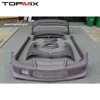 Kit de Carrocería Estilo OEM para Mitsubishi Lancer Evolution VI EVO 6, Parachoques Delantero, Guardabarros, Faldones Laterales, Pasos de Rueda, Parachoques Trasero, Alerón Trasero