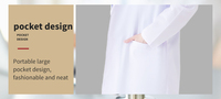 Robes d'infirmière blanches, uniformes personnalisés pour scientifiques et médecins, blouses de laboratoire, uniformes d'hôpital, blouses de travail