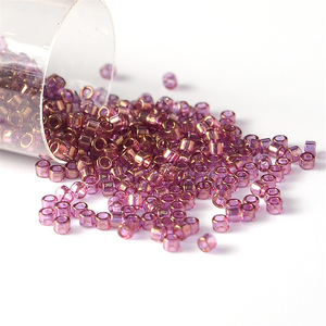 2000 pièces de perles de verre japonaises pour bijoux, 11/0, couleur transparente brillante, 1,6 mm, perles <span class=keywords><strong>Miyuki</strong></span> Delica - Product Image 5