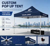 Tente commerciale rétractable portable, pliable, légère, durable, avec logo personnalisé, pour centre commercial, salon professionnel