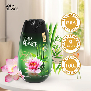Ambientador perfumado con fragancia para el hogar de bambú y Loto de 200g, Gel eliminador de olores para dormitorio de coche, función almacenada para una mejor calidad del aire - Product Image 1