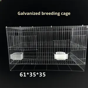 Küçük üç katmanlı elektroliz çinko kuş kafesi ayçiçeği Lovebird atiatiel üreme kafesi Budgerigar için kalınlaşmış evcil hayvan kafesi - Product Image 5
