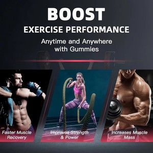 Creatina Monohidrato 5000mg, Marca Privada OEM/ODM, Suplementos Alimenticios para Adultos, Gomitas de Creatina Pura para el Control de la Energía - Product Image 4